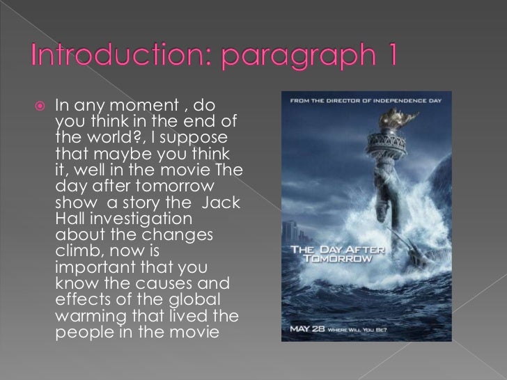 a day after tomorrow climate change An analysis of the effects of global warming in the movie the day after tomorrow